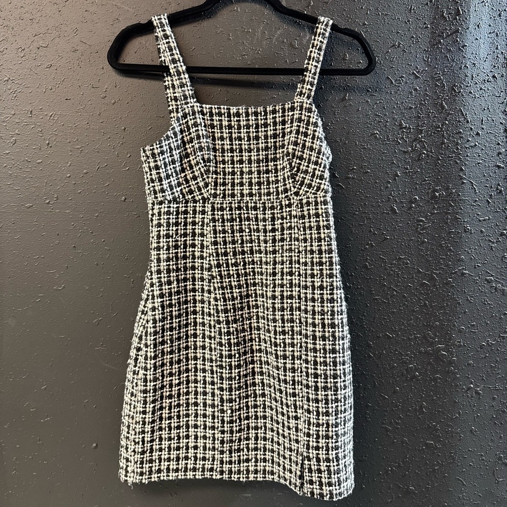Mi Ami For Francesca’s Black and White Tweed Dress